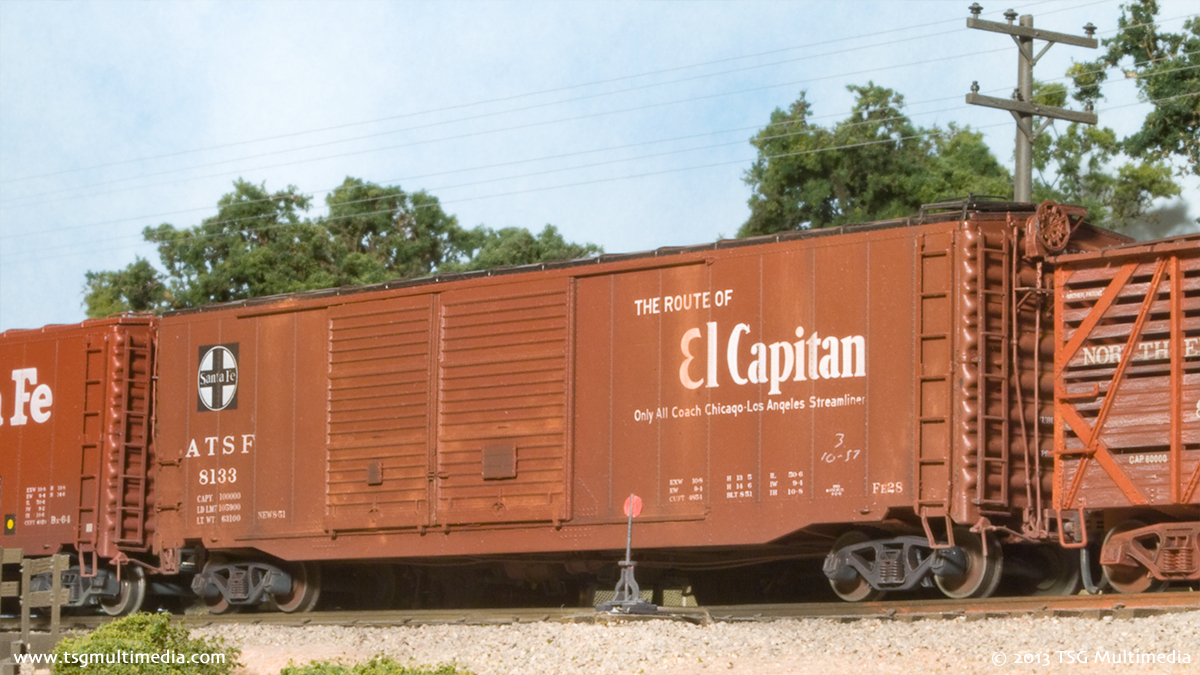 Branchline 50' Double Door Boxcar, ATSF 8133 - TSG Multimedia