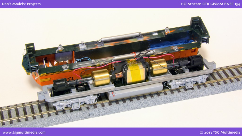 HO Athearn RTR GP60M Chassis