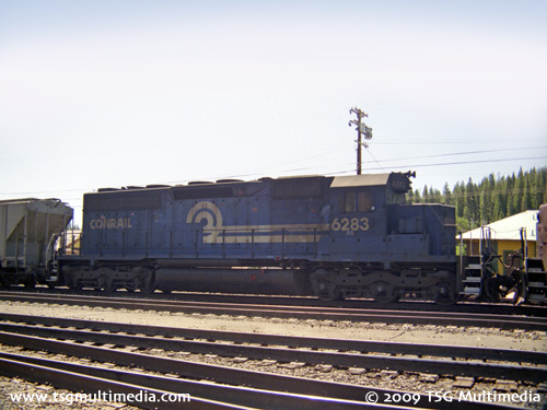 Conrail 6283, Truckee, California, 1993